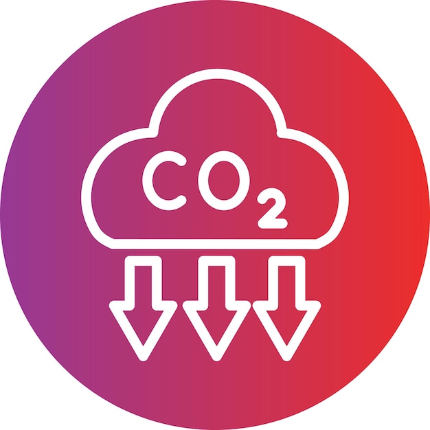 Vectorontwerp Co2 Extractie Icon Stijl