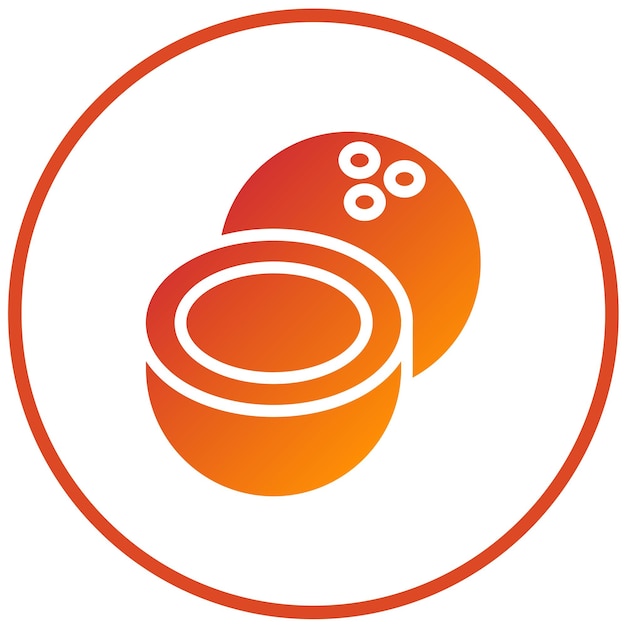 Vectorontwerp Coconut Butter Icon Style