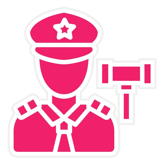 Vectorontwerp Code Enforcement Icon Style