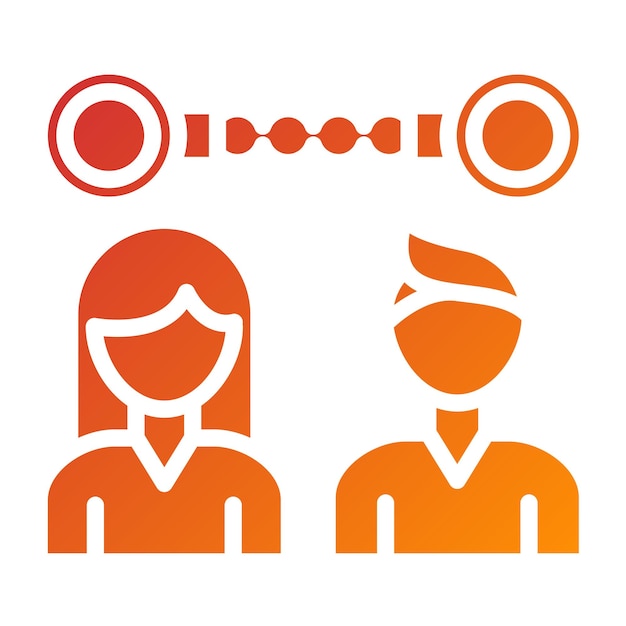 Vectorontwerp Codependency Icon Style