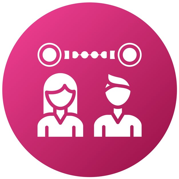 Vectorontwerp Codependency Icon Style
