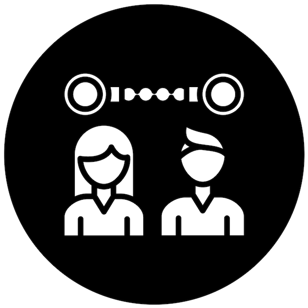 Vectorontwerp Codependency Icon Style