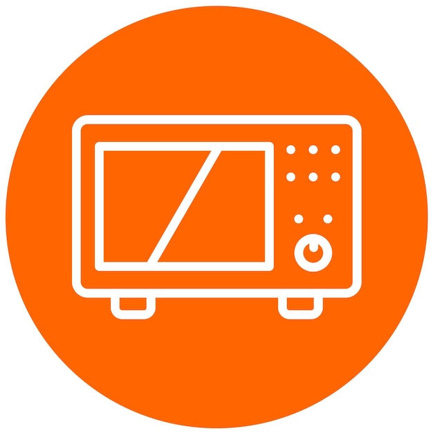 Vectorontwerp Combinatie Microwave Icon Style