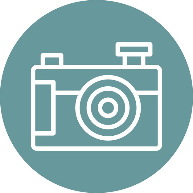 Vectorontwerp Compact Camera Icon Style