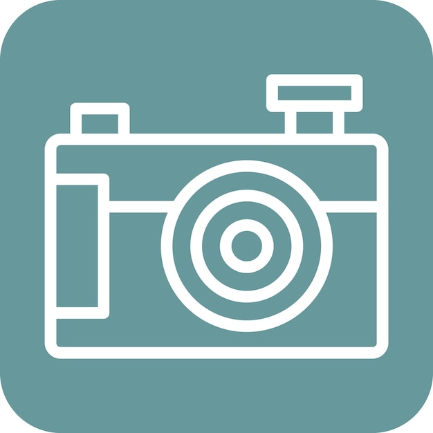 Vectorontwerp Compact Camera Icon Style
