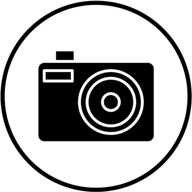 Vectorontwerp Compact Camera Icon Style