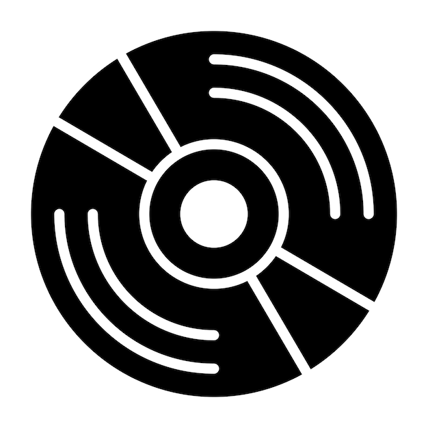 Vectorontwerp Compact Disc Icon Style
