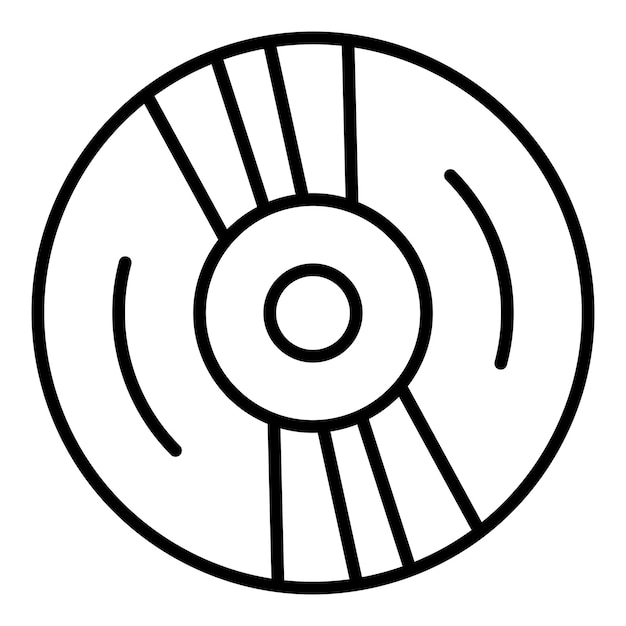 Vectorontwerp Compact Disk Icon Style