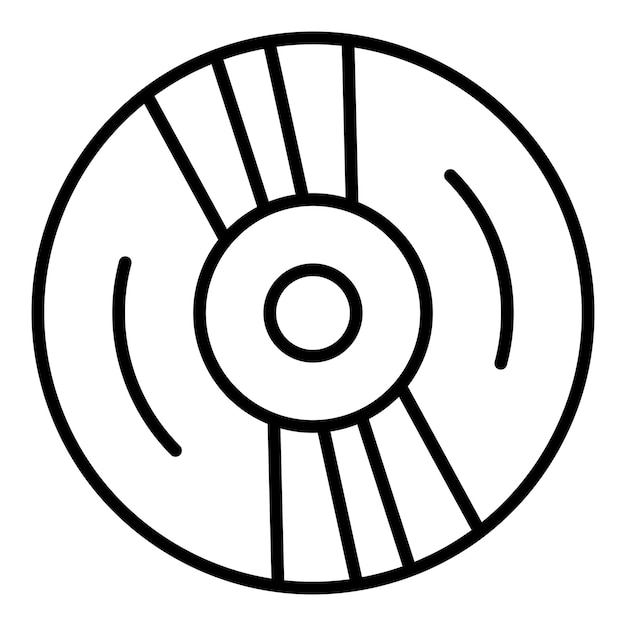 Vectorontwerp Compact Disk Icon Style