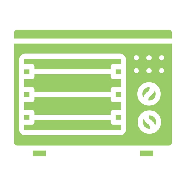 Vectorontwerp Compacte oven Icon Style