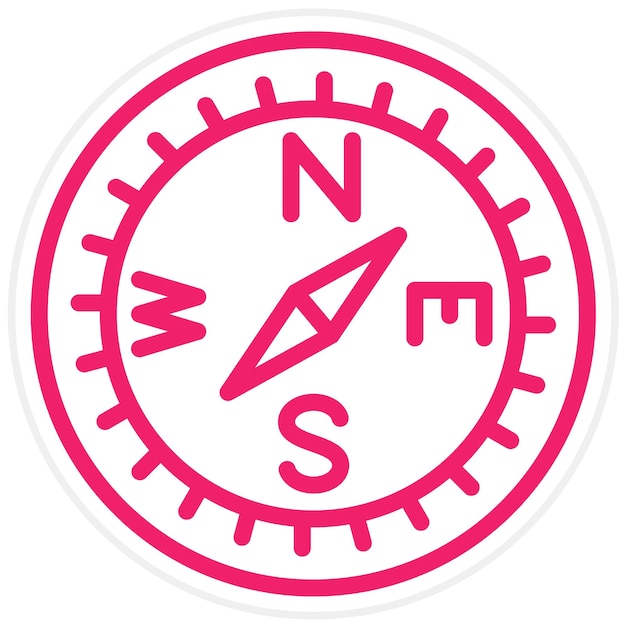 Vectorontwerp Compass Icon Style
