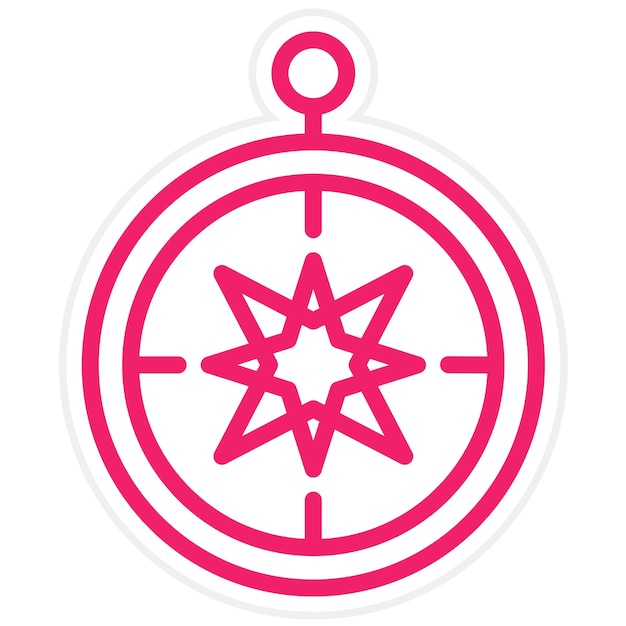 Vectorontwerp Compass Icon Style