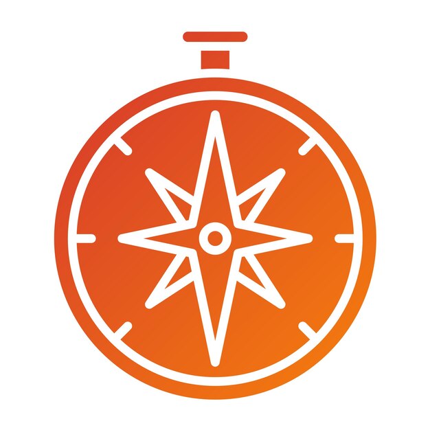 Vectorontwerp Compass Icon Style