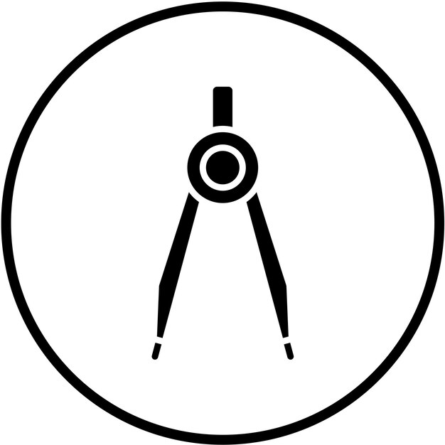 Vectorontwerp Compass Icon Style