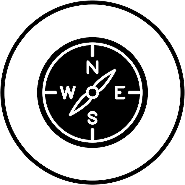 Vectorontwerp Compass Icon Style