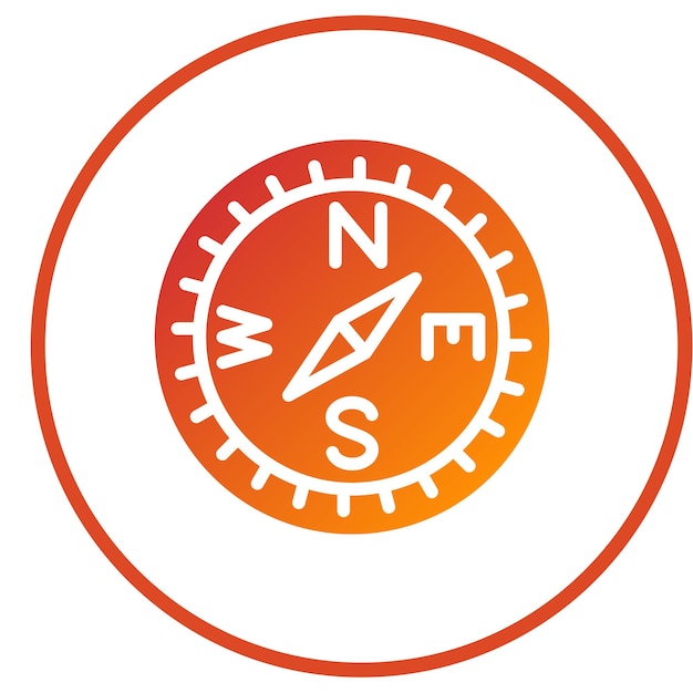 Vectorontwerp Compass Icon Style