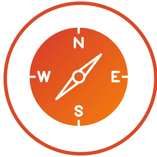 Vectorontwerp Compass Icon Style