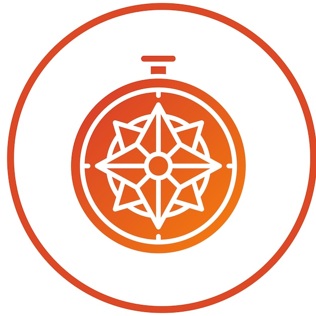 Vectorontwerp Compass Icon Style