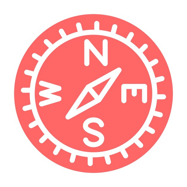 Vectorontwerp Compass Icon Style