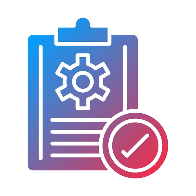 Vectorontwerp Complete Project Icon Style