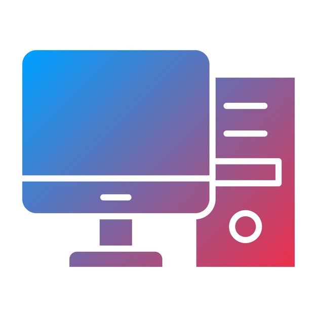 Vectorontwerp Computer Icon Style