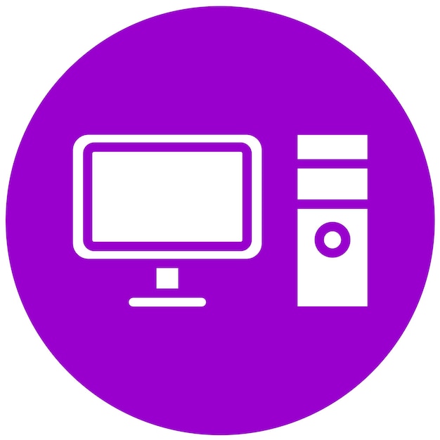 Vectorontwerp Computer Icon Style