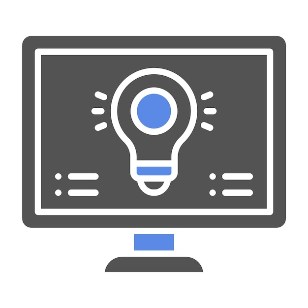 Vectorontwerp Computer Vision Icon Style