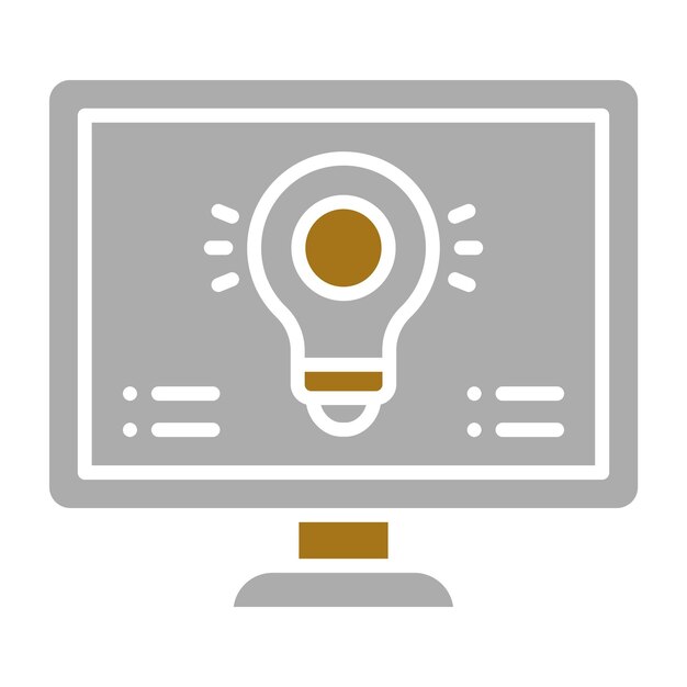 Vectorontwerp Computer Vision Icon Style