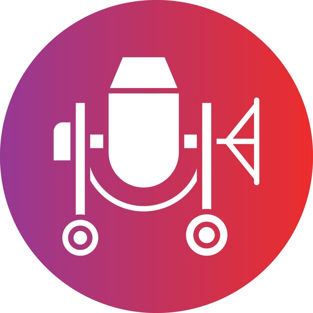 Vectorontwerp Concrete Mixer Icon Style
