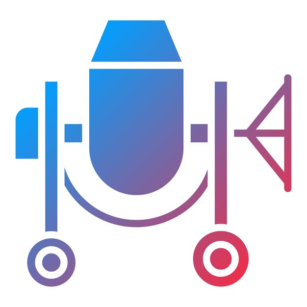 Vectorontwerp Concrete Mixer Icon Style