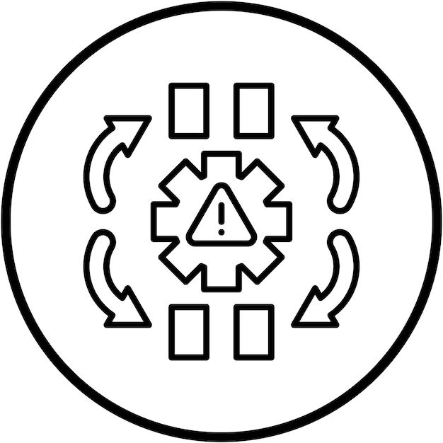 Vectorontwerp Consequenties Icon Style