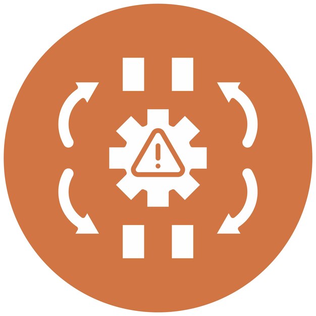 Vectorontwerp Consequenties Icon Style