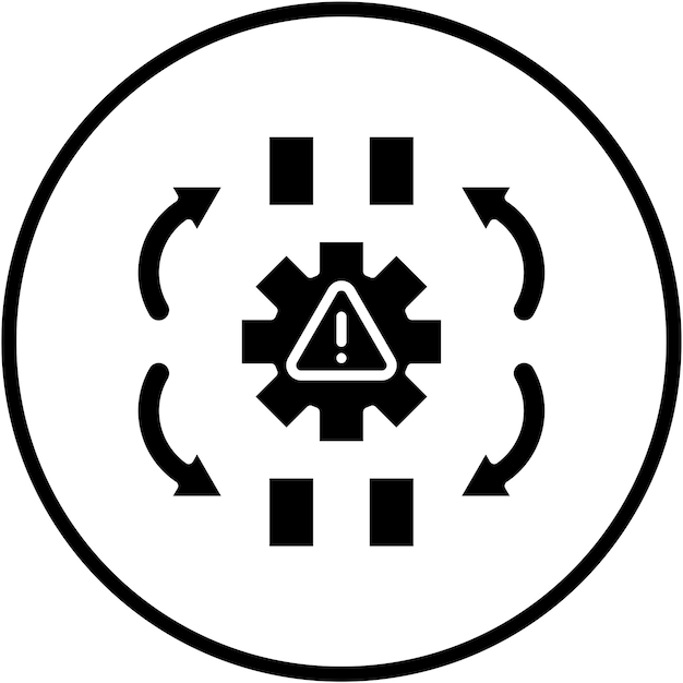 Vectorontwerp Consequenties Icon Style