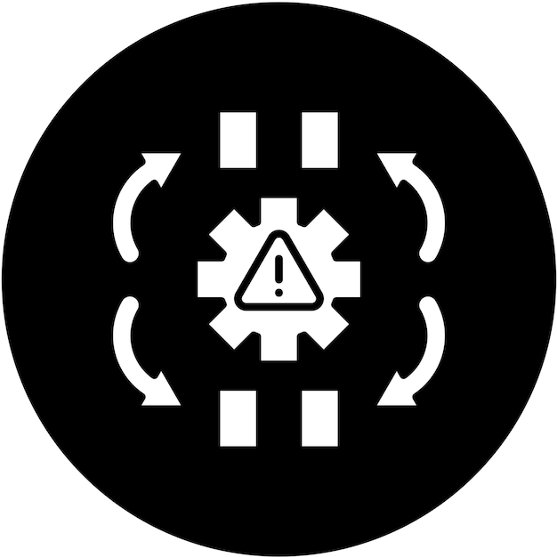 Vectorontwerp Consequenties Icon Style