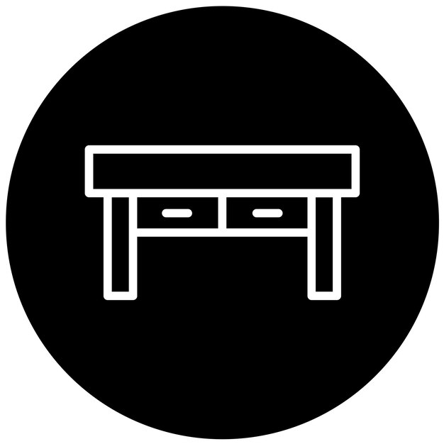 Vectorontwerp Console Tabel Icon Stijl
