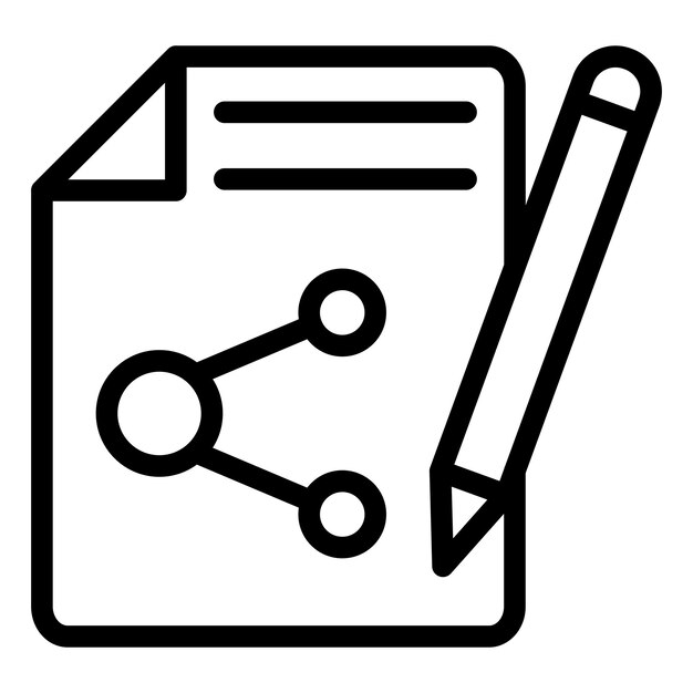 Vectorontwerp Content Sharing Icon Style