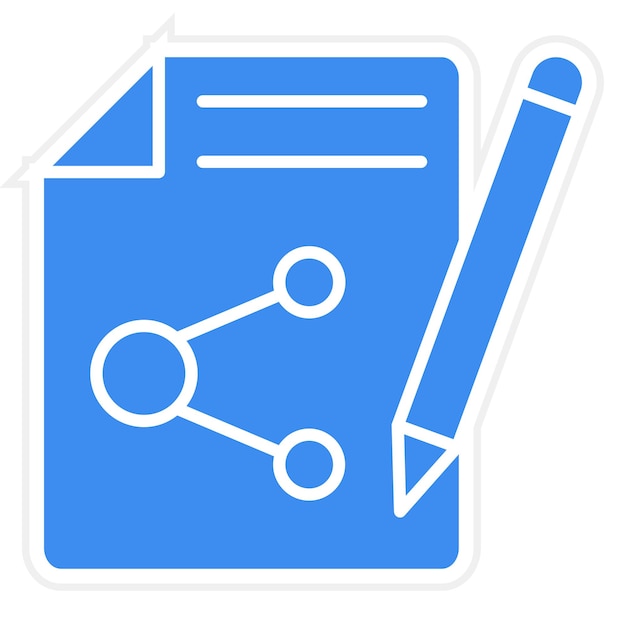 Vectorontwerp Content Sharing Icon Style