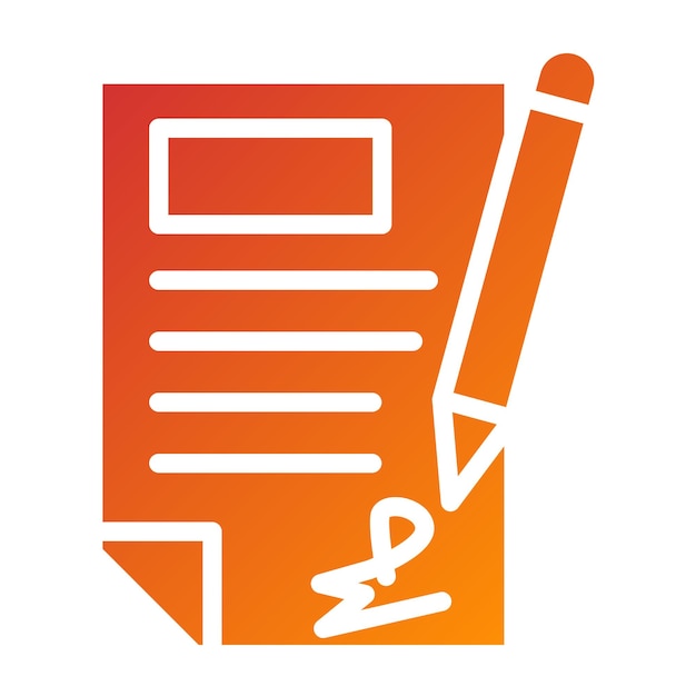 Vectorontwerp Contract Icon Style