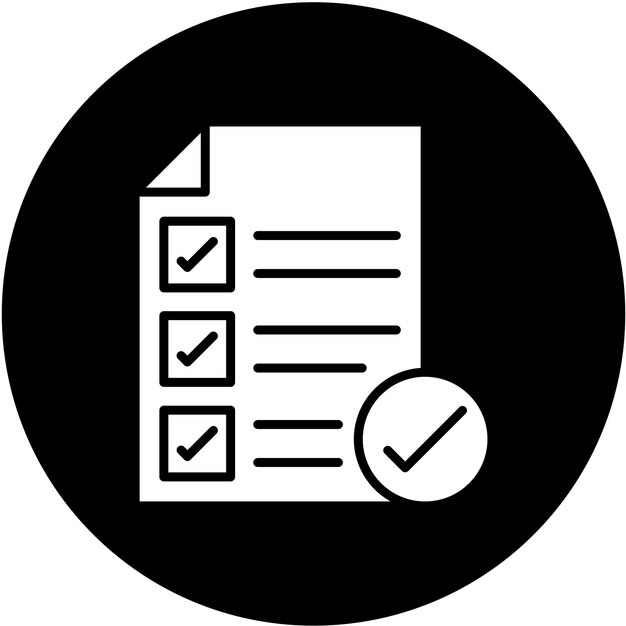 Vectorontwerp Controleer bestanden Icon Style