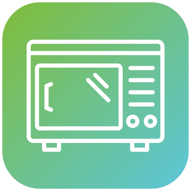 Vectorontwerp Convectieoven Icon Style