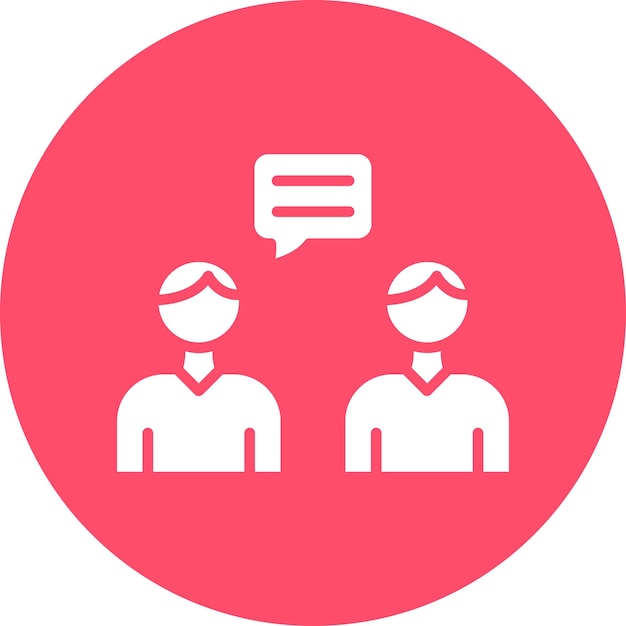 Vectorontwerp Conversatie Icon Stijl