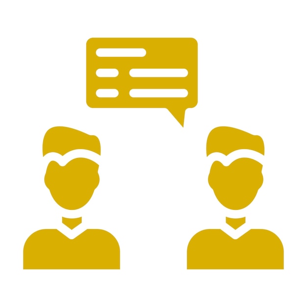 Vectorontwerp Conversatie Icon Stijl