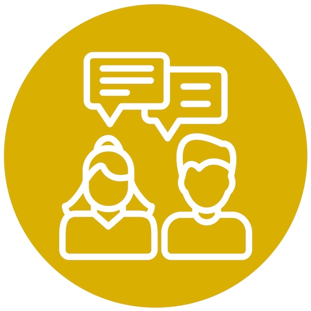 Vectorontwerp Conversatie log Icon Style