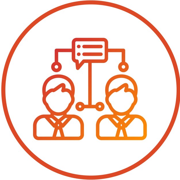 Vectorontwerp Conversation Hub Icon Style