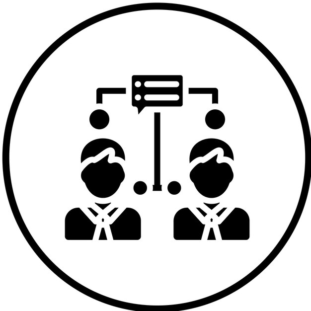 Vectorontwerp Conversation Hub Icon Style