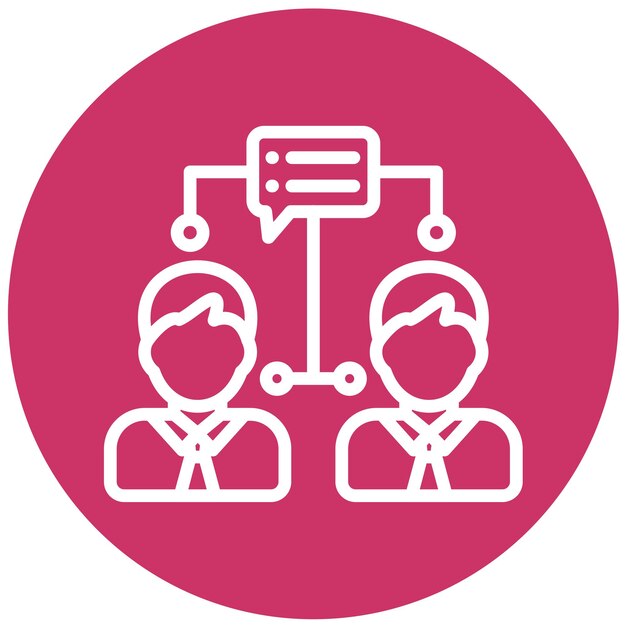 Vectorontwerp Conversation Hub Icon Style
