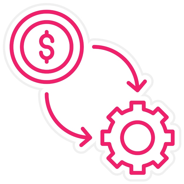 Vectorontwerp Conversie Rate Optimizer Icon Style