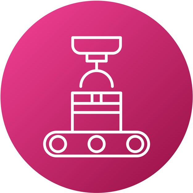 Vectorontwerp Conveyor Robot Icon Style