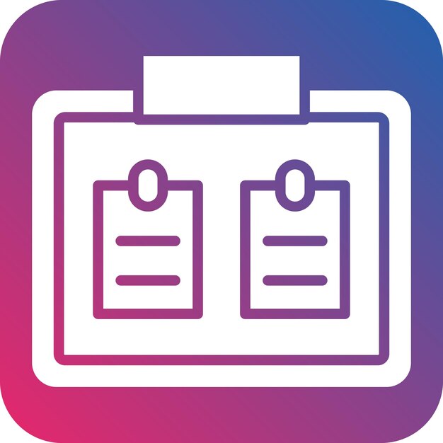 Vectorontwerp Corkboard Icon Style