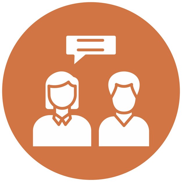 Vectorontwerp Couple Counseling Icon Style